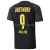 Maillot de Supporter BVB Borussia Dortmund Erling Haaland 9 Extérieur 2021-22 Pour Homme